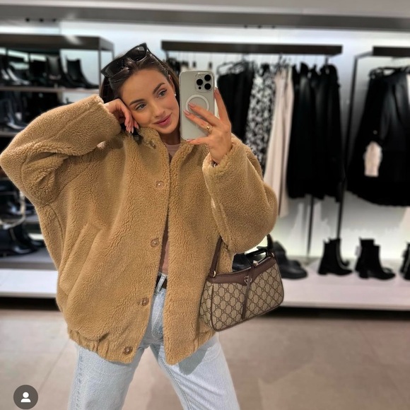 Zara teddy bomber jacket - Picture 3 of 6